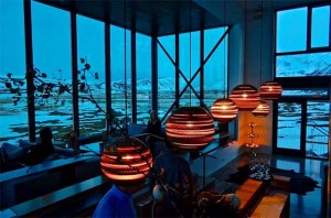 Northern Lights Bar at Ion Luxury Hotel, Iceland 
